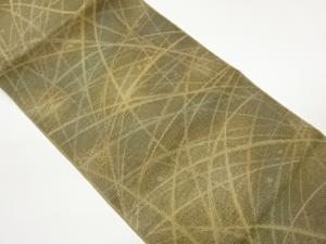 紗 金彩露芝模様織出し名古屋帯